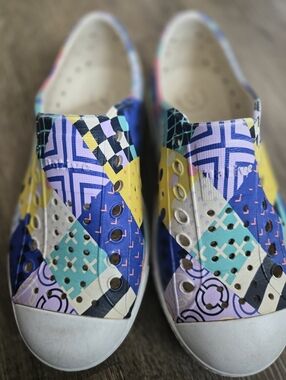 Colorblock Slip-On Sneakers - Multi